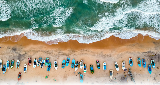 A winding road through Sri Lanka’s countryside